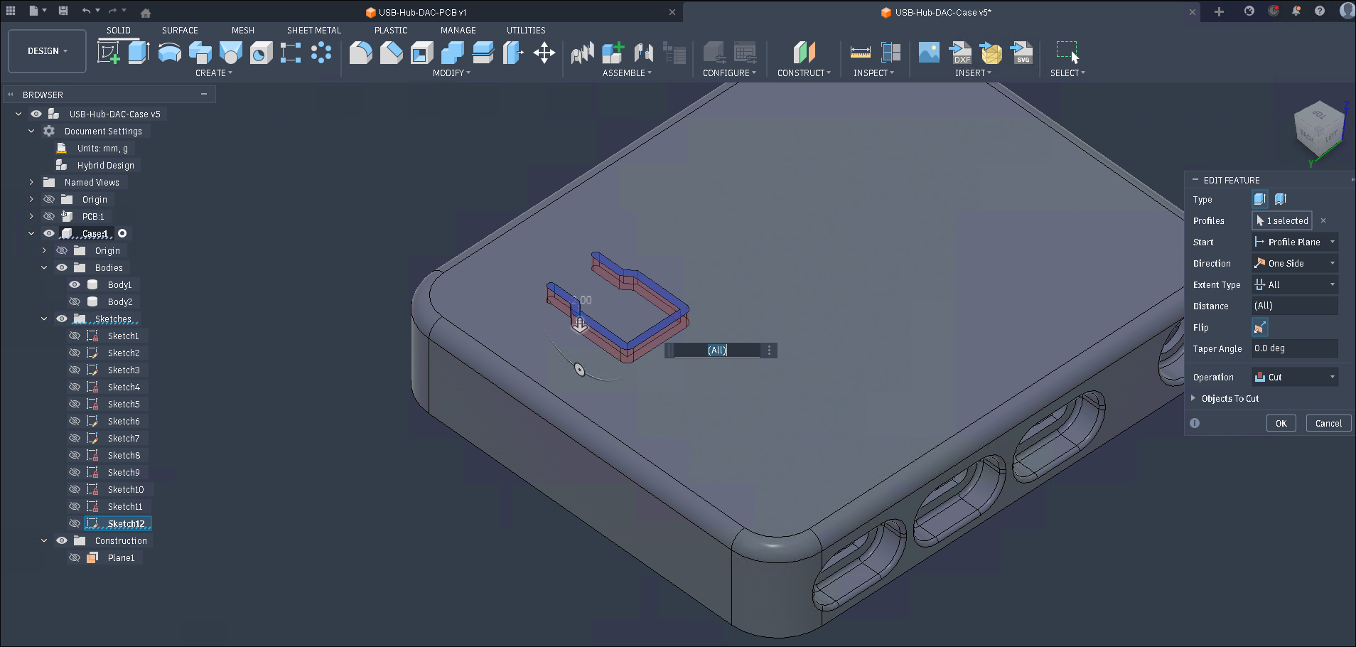 button tab