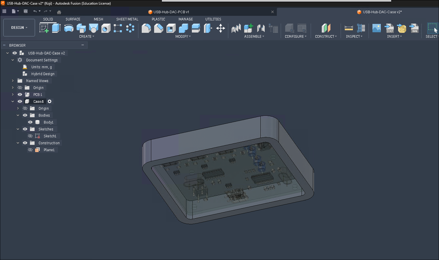 case extrude walls 2